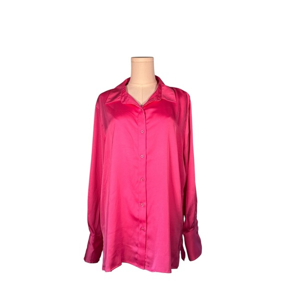 a new day Tops - a new day Rose Pink Button Down‎ Shirt